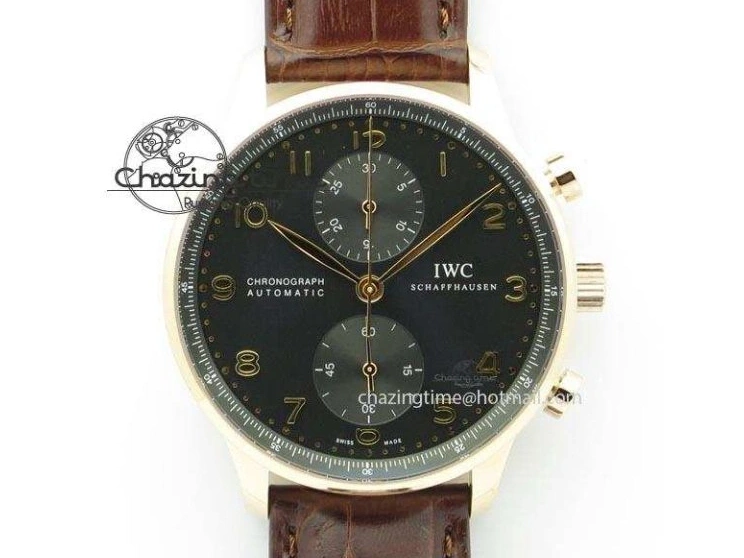 MIROTIME 0422 Compact Portuguese IW545409 RG ZF 1:1 Best Edition White Dial On Brown Leather Strap A 7336